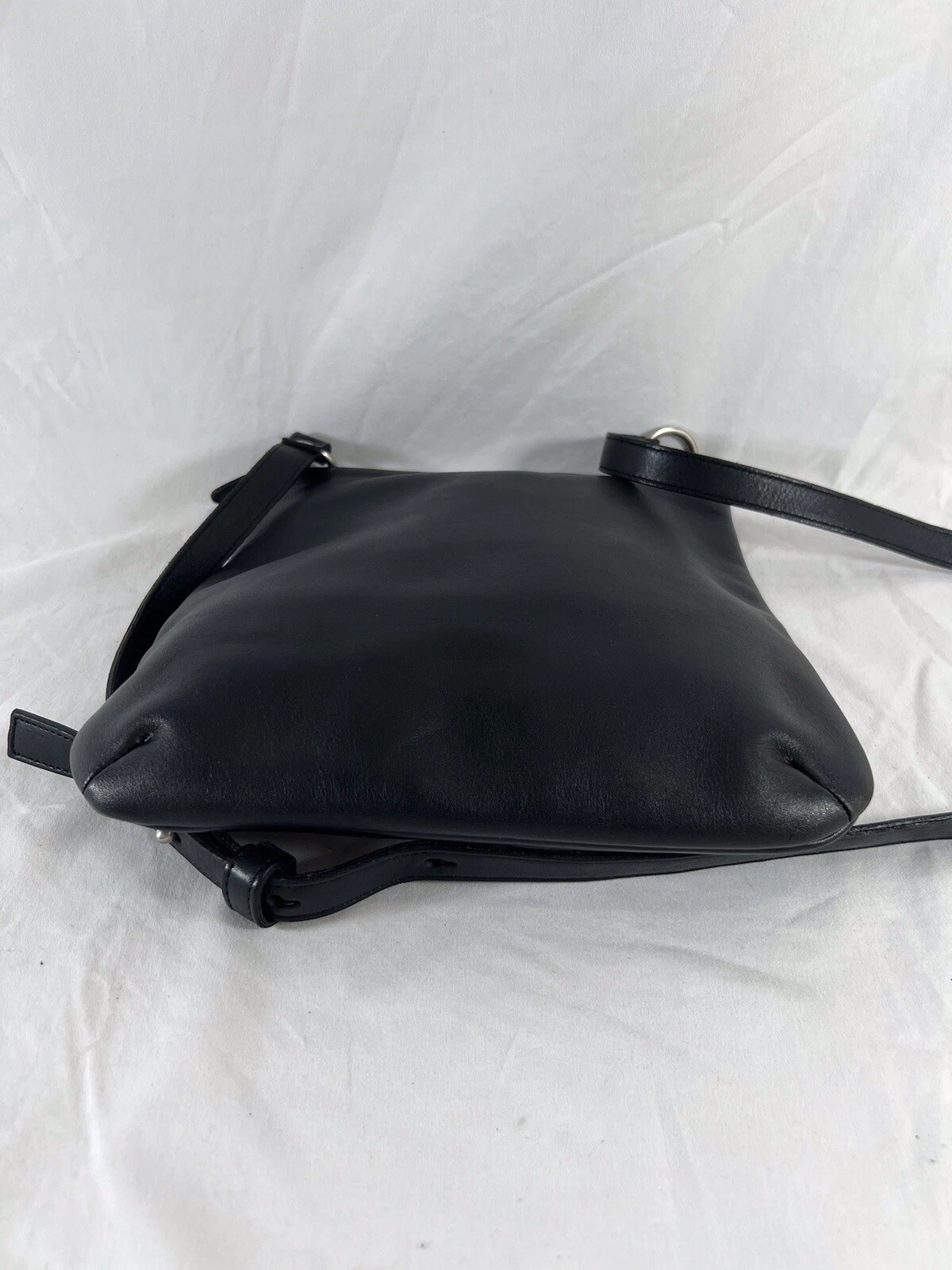 COACH 9457 anni 2000 Tracolla slim in pelle nera Chelsea made in USA