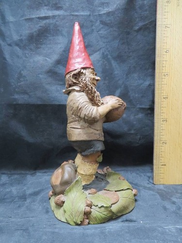 Tom Clark Gnome Fielding 1986 #42 Signed Figure 6 3/4" Tall - Picture 9 of 10