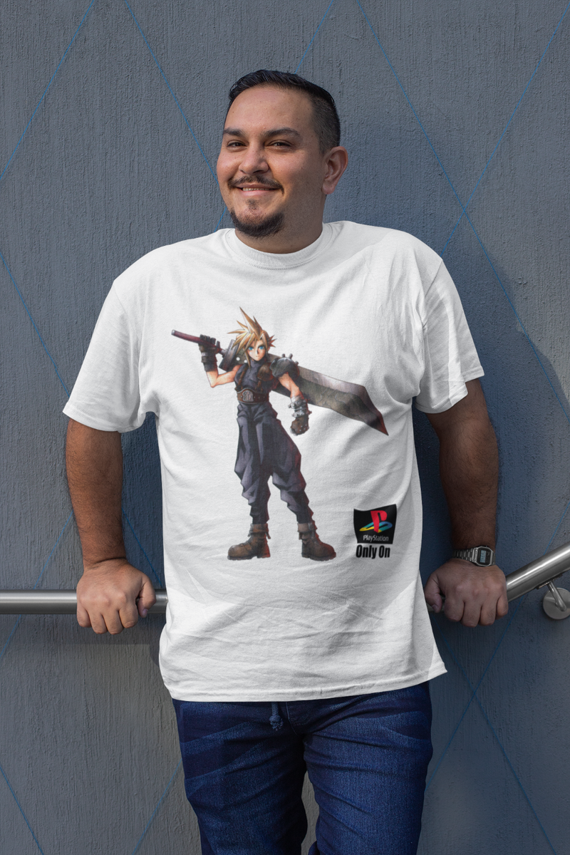 Final Fantasy VII OG Cloud Strife Key Art Premium Unisex T