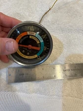 Vintage Airguide  Pedestal Vacuum Gauge