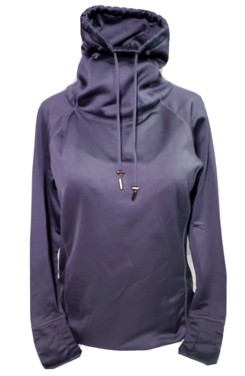 Athleta Women s Gray Fleece Cowl Neck Athletic Sweater Top 138335 Size M