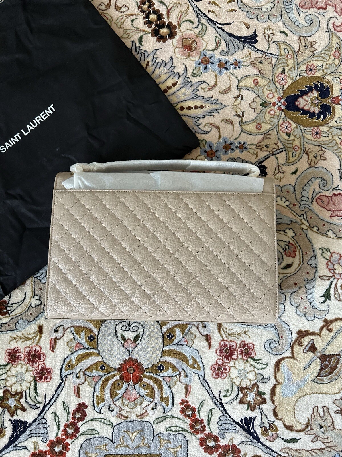 Borsa a tracolla grande Saint Laurent Busta Triquilt