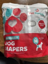 PACK DE 3 COUCHES LAVABLES POUR ANIMAUX PARENTS CHIEN MÂLE OU FEMELLE TAILLE MEDIUM NEUF