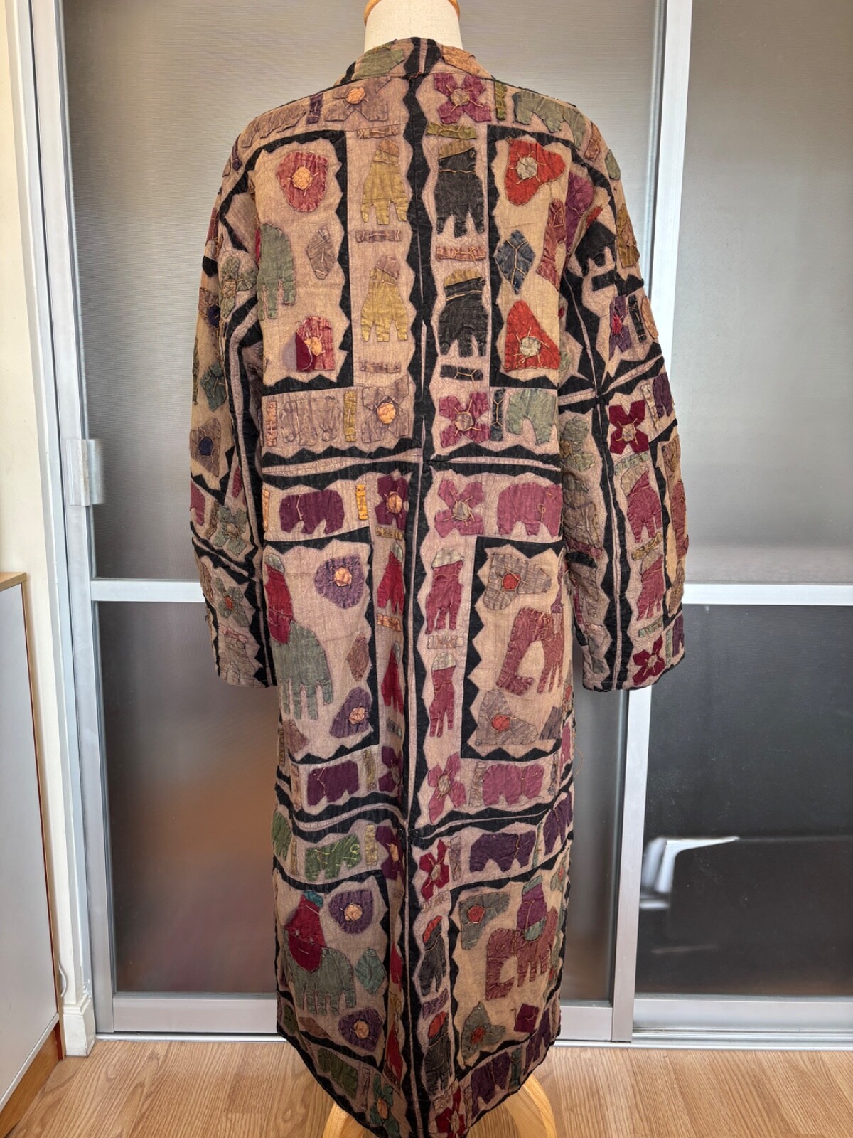 Vintage Indian Patchwork Handmade Elephant Long W… - image 4