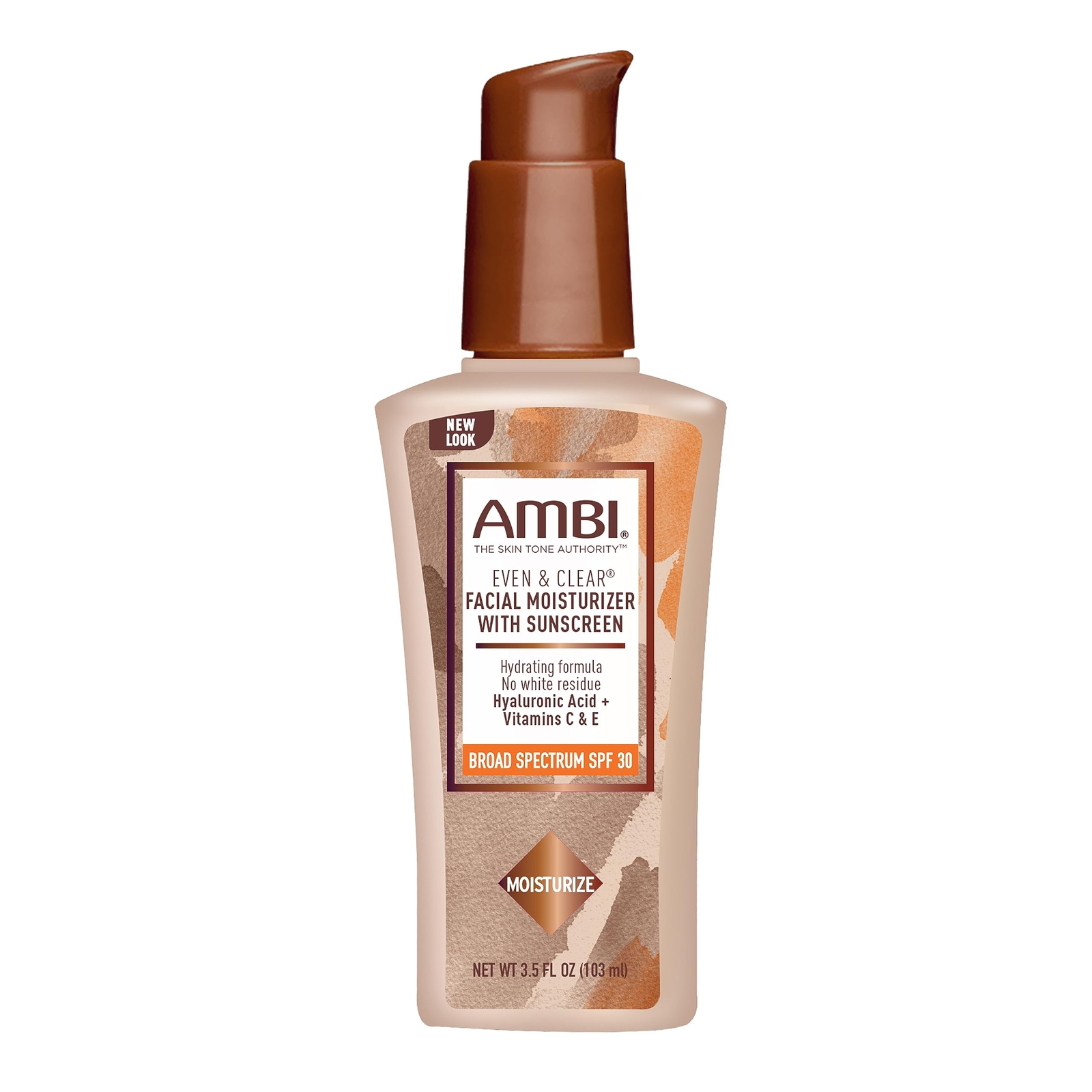 Ambi Even & Clear Daily Facial Moisturizer with SPF 30, 3.5 Ounce