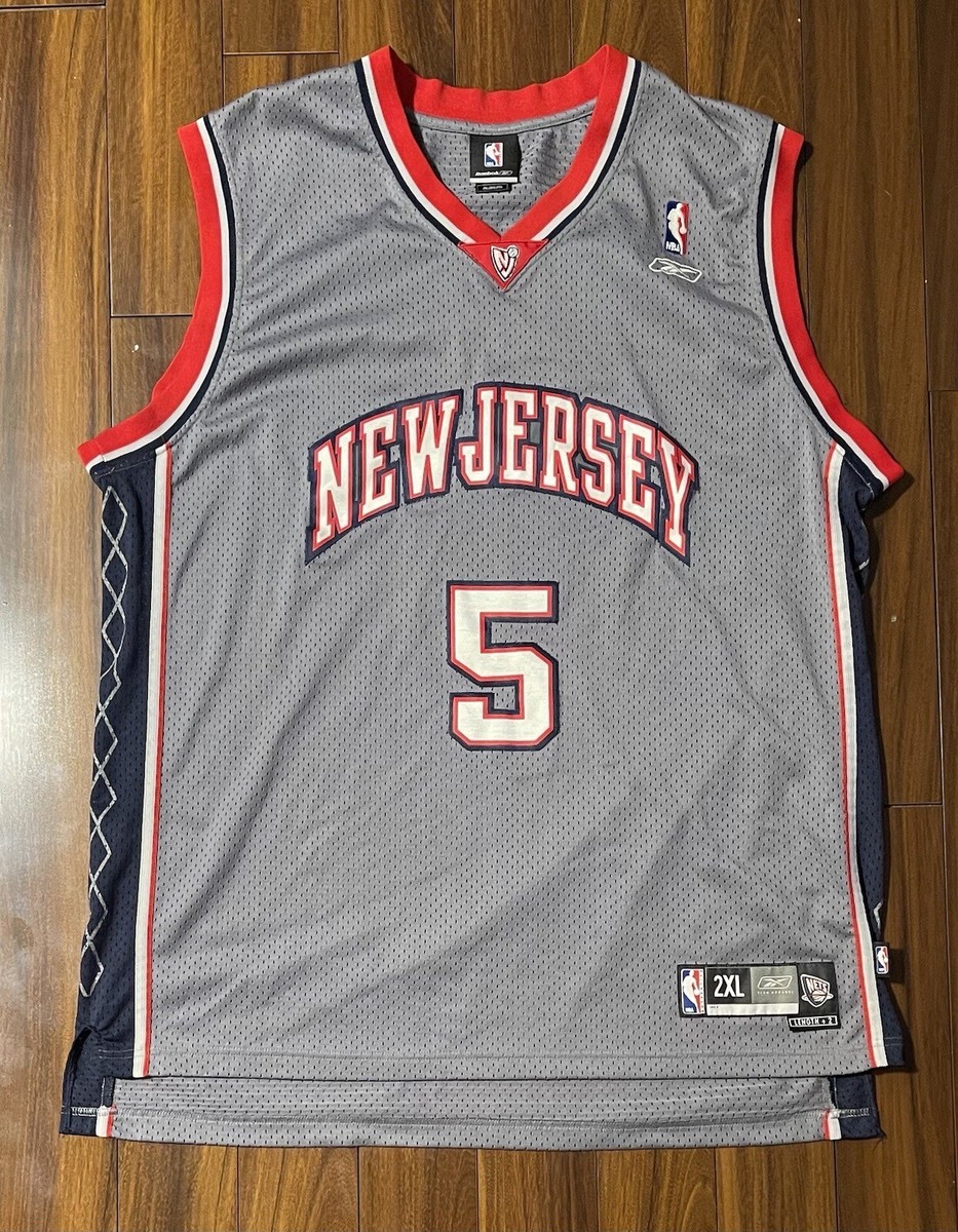 Reebok NBA New Jersey Nets 'Jason Kidd' #5 Swingman Jersey • Sz