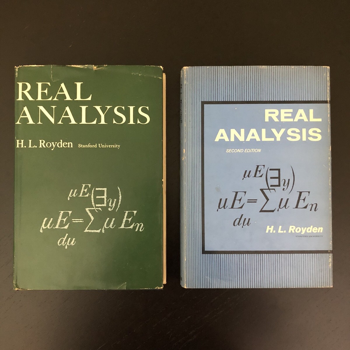 REAL ANALYSIS & REAL ANALYSIS Second Edition 1960s HCDJ