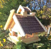 Vogelhaus Futtersilo Futterhaus Vogelfutter Vogelvilla Im Hexenhausstil Braun