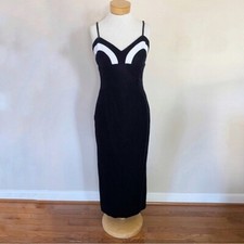 Vintage Jessica McClintock Gunne Sax Vintage Velvet Prom Dress Black 11/12