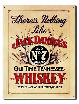 Whiskey Schild 30 x 40 cm groß Made USA J. Daniel`s licensed Werbung Deko *348