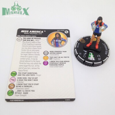 Heroclix Monthly OP Kit Miss America #M17-009 Limited Edition figure w/card!