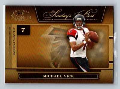 2006 Donruss Classics Sunday's Best Gold Insert #SB-29 Michael Vick /100 Falcons