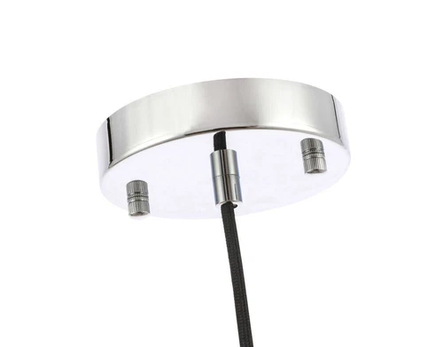 Chandelier Pendant Light Chrome Fixture Glass Shade Dining Room Kitchen Lighting - Picture 12 of 12