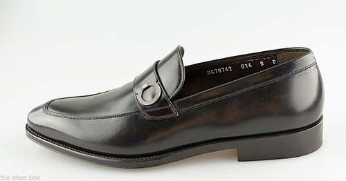 Herren Salvatore Ferragamo "Lusso" dunkelbraune Leder Halbschuhe Größe US 8-D - Bild 2 von 6