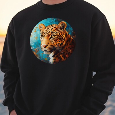 Leopard Portrait Sweatshirt Kuschelig und Perfekt für jeden Anlass S bis 4XL