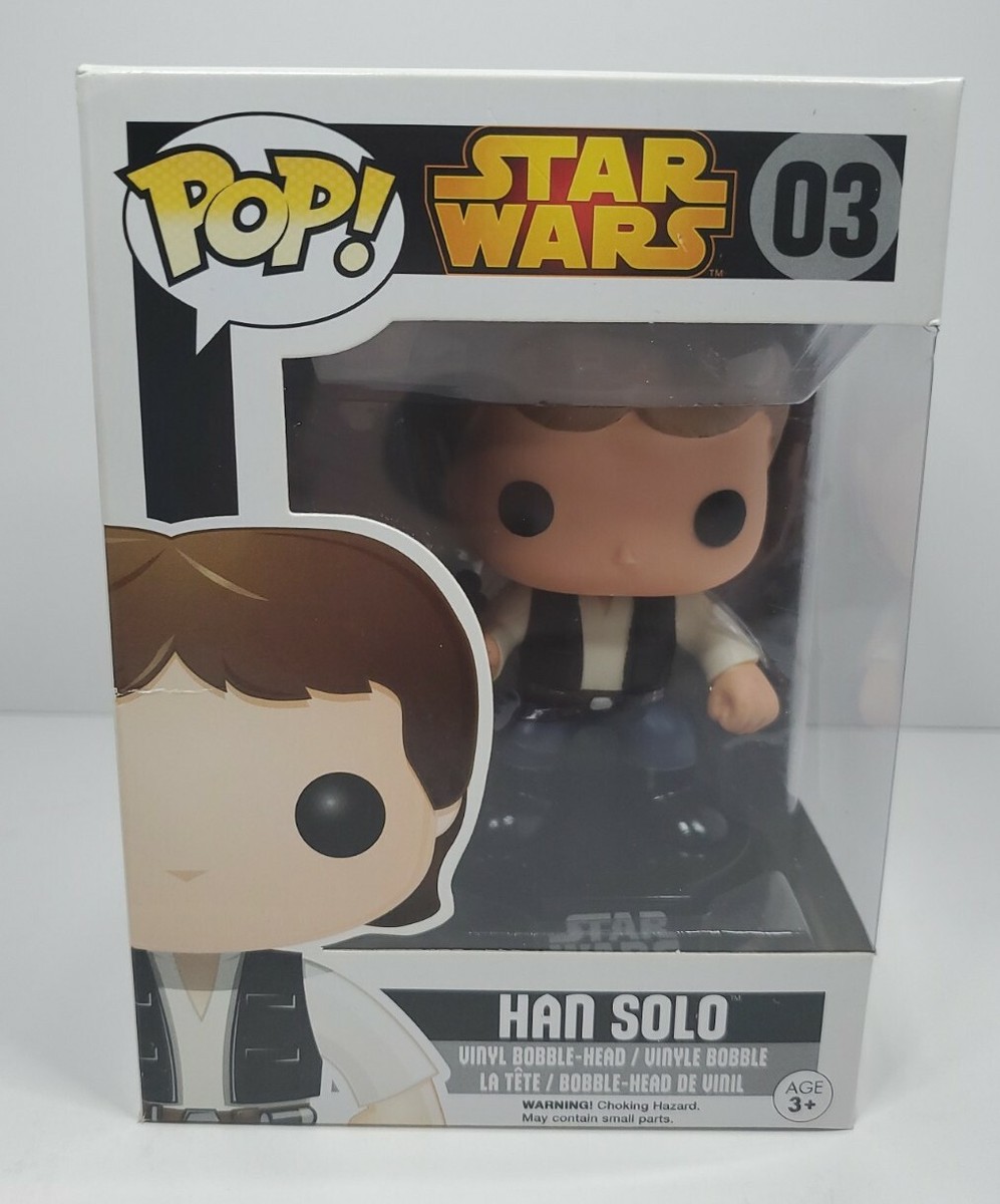 Funko Pop! Star Wars #03 HAN SOLO Vinyl Bobble Head Box Damaged | eBay