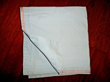 NAUTICA LIGHT BLUE RIBBON TRIMMED 1 EURO PILLOW SHAM 100 COTTON 26 X 26