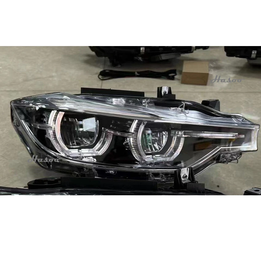 Juego de montaje de faros LED piezas de faros EE. UU. para BMW 320i F30 LCI 2013-2019 Foto 2 de 4