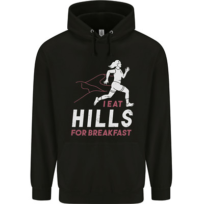Hills Running Marathon Cross Country Runner Herren 80% Baumwolle Hoodie