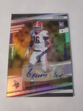 Lewis Cine Rookie Xtra Points Autograph & Astral & Base Minnesota Vikings #363