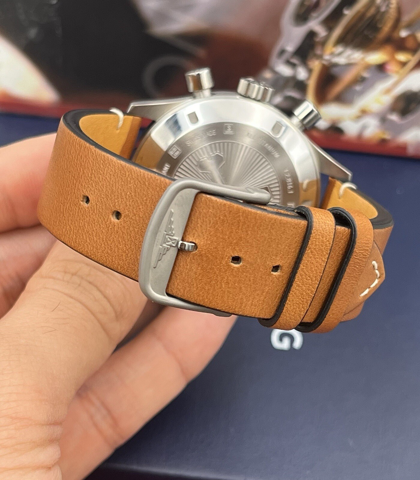 Longines Avigation Bigeye Automatic Titanium, Blu… - image 8