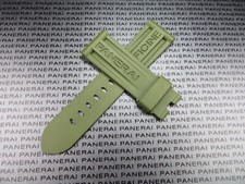 24mm Authentic PANERAI Genuine Rubber Deployment Strap Green Diver Watch Band V