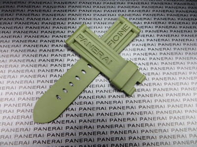 24mm Authentic PANERAI Genuine Rubber Deployment Strap
