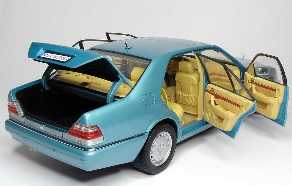 NOREV 1997 Mercedes Benz S500 W140 Light Blue Metallic 1:18*Brand