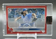 Jackson Kowar 2022 Topps #'d /50 Rookie Clearly Authentic Red Auto KC Royals RC