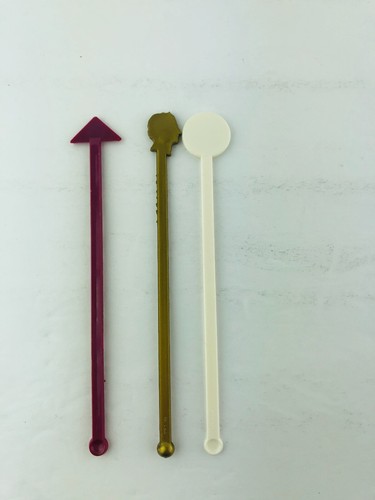 Vintage Caesar's Palace Park Place Casino Lot of 3 Swizzle Stick Cocktail Stir - Picture 6 of 7