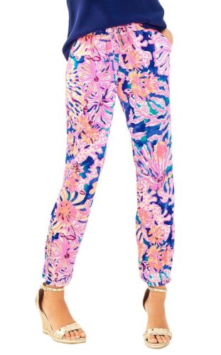 Lilly Pulitzer Women's Piper Pull On Ankle Trouser Multi Medium RRP $128 - Picture 1 of 10