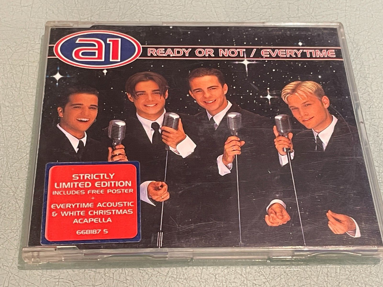 A1 - Ready Or Not/Everytime - 3 Track CD Single - 1999 Ltd Edition with Poster