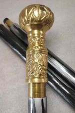 Wooden Walking Stick, Cane,elegant walking stick, twisted cane, wood and metal,