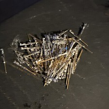 Molex 16-02-0115 Lot of 100 Male Gold Plated Crimp Contact Pins 22-24 AWG