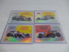 4 x 2020 Topps Chrome Formula 1 World On Wheels Inserts WOW Set Collection