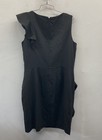 Calvin Klein Women's Black Sleeveless Ruffle Sheath Dress Size 14 — photo 2