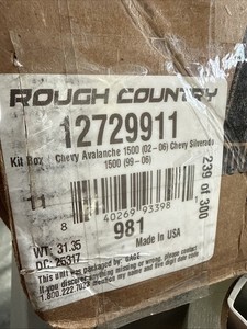 Rough Country 6" Lift Kit NTD Chevy Avalanche 1500 02-06/Suburban 1500 00-06