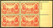 U.S. Scott #791, P.B. of 4, Army Issue; Andrew Jackson & Winfield Scott, VF, MNH