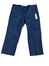 Dickies 874 Men  s Work Pants Navy 46x30 Original Fit Pleated NWT