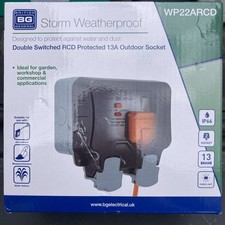 BG Nexus Storm WP22RCD 2G Twin IP66 Weatherproof Outdoor Switched Socket & RCD