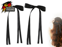 2 StüCk Haarschleifen,Seidige Haarspangen,Satin Haarnadeln,Haargummi,Band Mit Sc