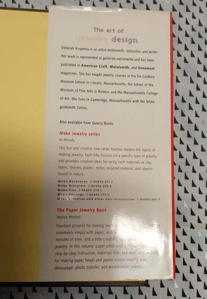 'EL ARTE DE LA JOYERÍA DISEÑADA" POR DEBORAH KRUPENIA LIBRO PARA HACER JOYAS Foto 3 de 4