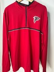 NEW NFL TEAM APPAREL ATLANTA FALCONS QUARTER-ZIP SHIRT, 2XL — photo 1
