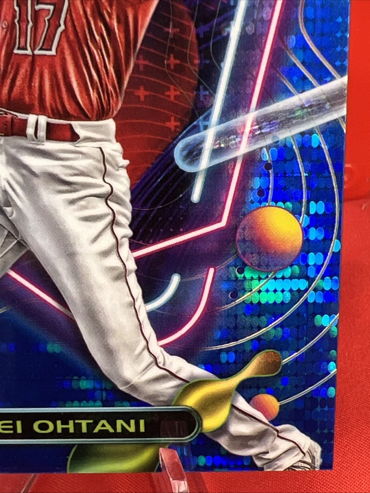 SHOHEI OHTANI 2022 TOPPS COSMIC CHROME BLUE MOON REFRACTOR /99 , ANGELS - Image 4 of 4