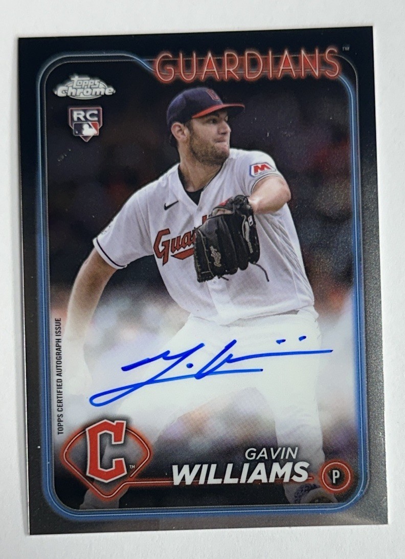 2024 Topps Chrome Gavin Williams Rookie RC Auto #RA-GW