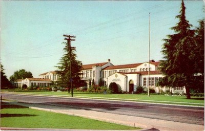 San Jose, CA California  HERBERT HOOVER JUNIOR HIGH SCHOOL   ca1950's Postcard