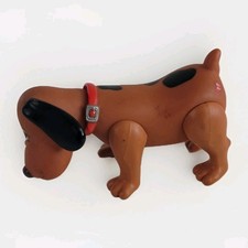 Vintage 1986 Pound Puppies Dog Figure Tonka 80s Toy Brown Dachshund Basset Hound
