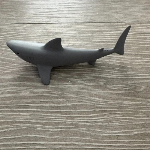 Vintage Playmobil 4500 Gray White Water World Plastic Shark Toy Figure