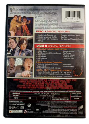 Pineapple Express (DVD, 2008) Seth Rogen & James Franco - Foto 3 di 3