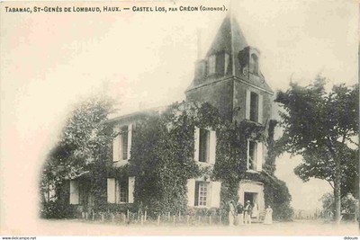 Alte Postkarte - 33 - Creon - Castel Los par Créon - CPA - gestempelt
